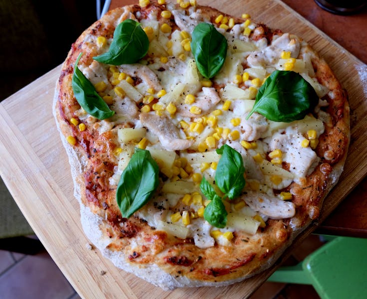 BBQ Chicken Supreme — smoked chicken pizza at Pizzana